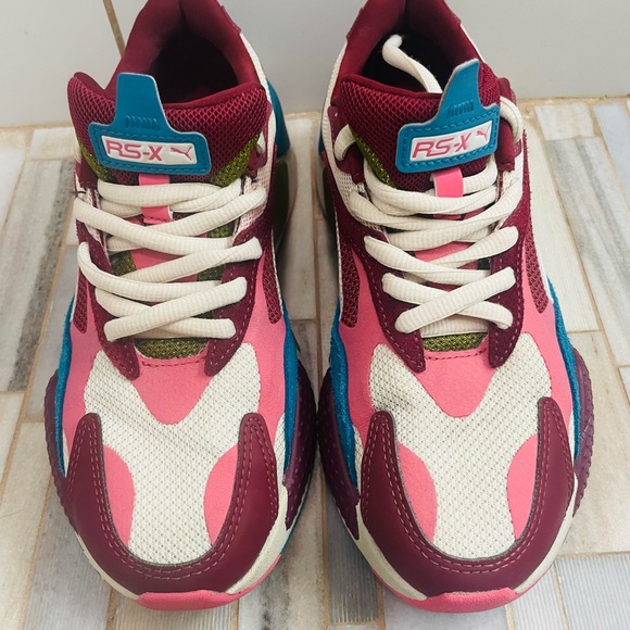 PUMA RS-X3 Puzzle Chunky Sneakers Colorblock Y2K US 6.5C big kid/ women’s 8 - Picture 12 of 16